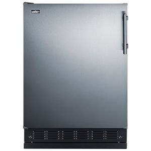 Summit 24 in. 5.0 cu. ft. Undercounter Refrigerator - Stainless Steel, , hires
