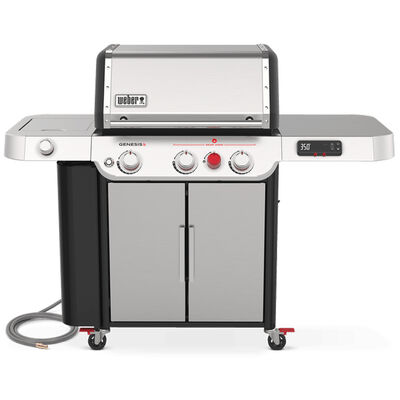 Weber Genesis SX-335 Smart 3-Burner Natural Gas Grill with Side Burner & Sear Burner - Stainless Steel | 37600001