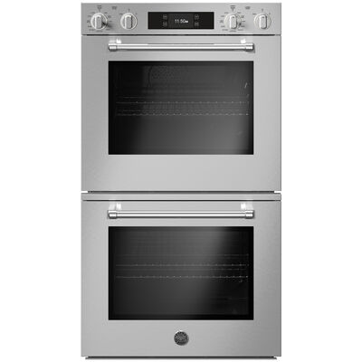 Bertazzoni Master Series 30" 8.2 Cu. Ft. Electric Double Wall Oven with Dual Convection & Self Clean - Stainless Steel | MAST30FDEXT