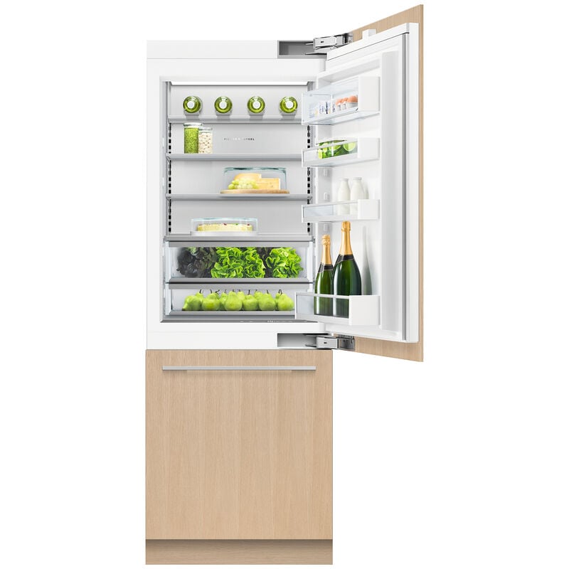 Fisher & Paykel Series-9 30 in. Built-In 15.9 cu. ft. Counter Depth Bottom Freezer Refrigerator with Internal Water Dispenser Right Hinge - Custom Panel Ready, , hires