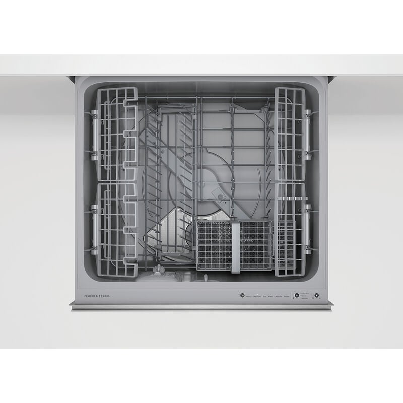 Fisher & Paykel Series 9 24 in. Smart Dishwasher with Top Control, 42 dBa Sound Level & Pocket - Stainless Steel, , hires