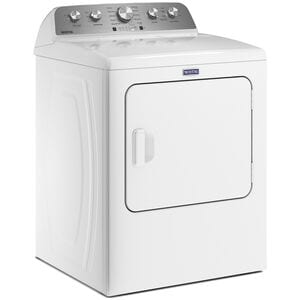 Maytag 29 in. 7.0 cu. ft. Front Load Gas Dryer with 10 Dryer Programs, 4 Dry Options & Wrinkle Care - White, White, hires