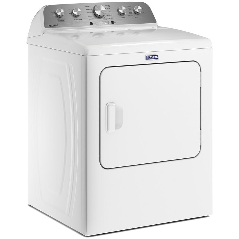 Maytag 29 in. 7.0 cu. ft. Front Load Gas Dryer with 10 Dryer Programs, 4 Dry Options & Wrinkle Care - White, White, hires