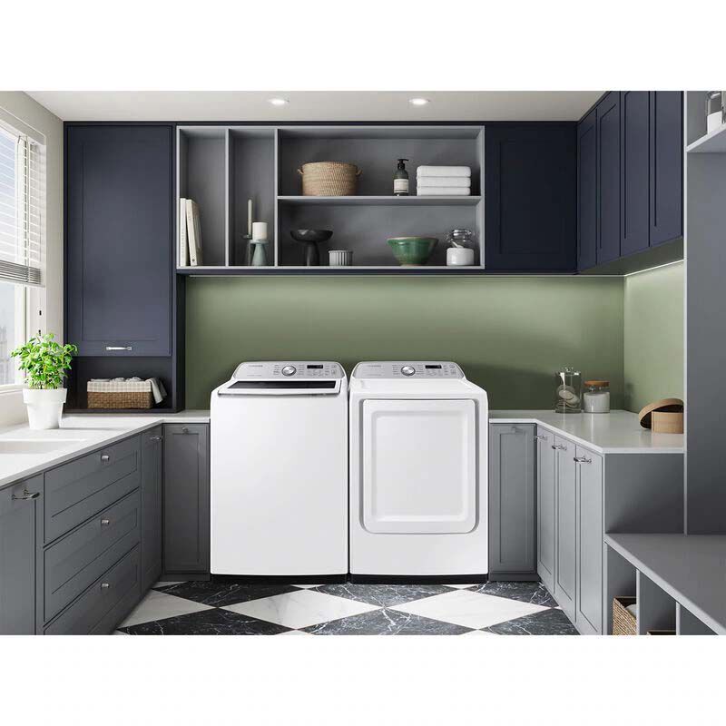 Samsung 27 in. 4.6 cu. ft. Smart Top Load Washer with ActiveWave Agitator & Active WaterJet - White, White, hires