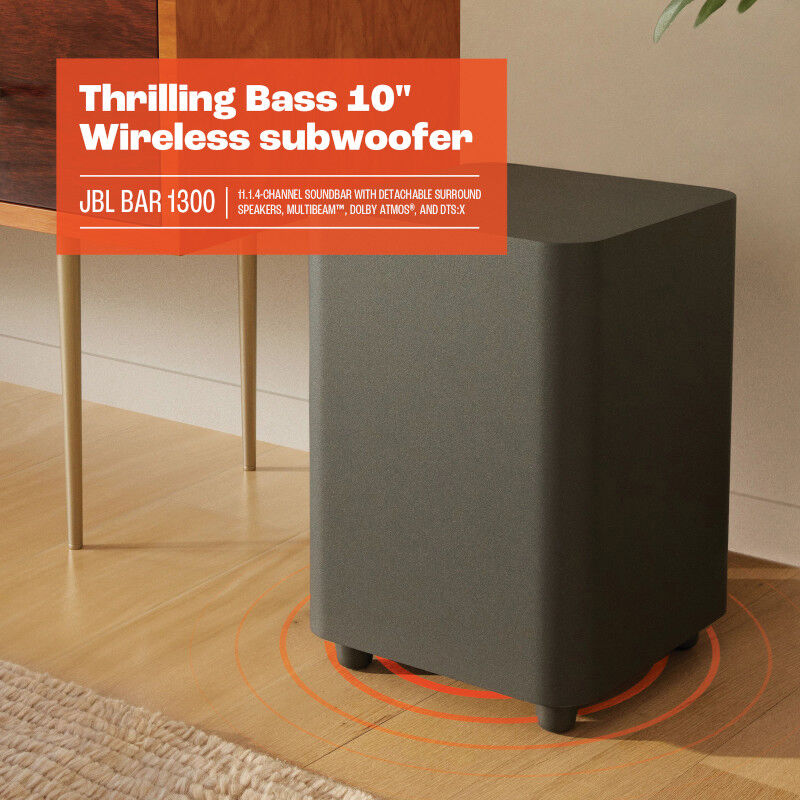 Detachable Atmos Wireless Speakers - Rear with - and & P.C. Richard Subwoofer Son Dolby BAR Black 11.1.4ch 1000 JBL Soundbar |