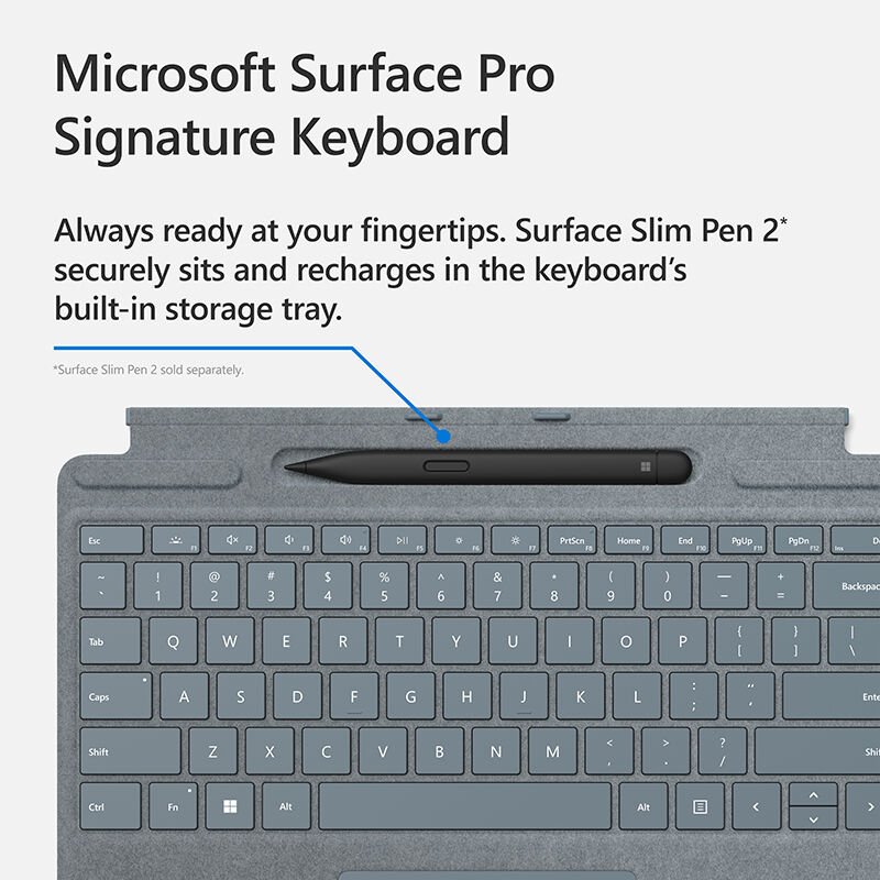 Microsoft Surface Pro Signature Keyboard - Ice Blue | P.C. Richard & Son | Kabellose Tastaturen