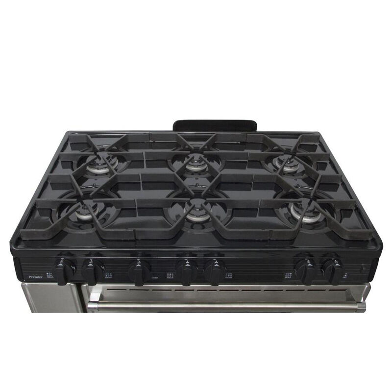 Premier Pro Series 36 in. 3.9 cu. ft. Oven Freestanding Gas Range with 6 Sealed Burners & Griddle - Stainless Steel, , hires