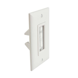 Sanus Systems Cable Management Brush Wall Plate - White, , hires