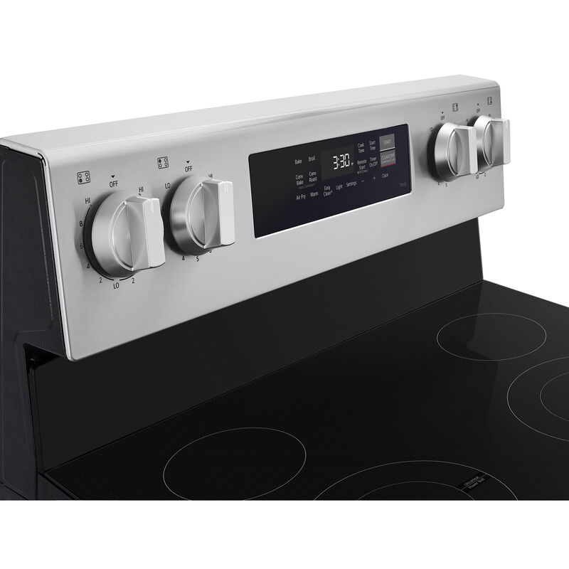 LG 30 in. 6.3 cu. ft. Smart Air-Fry True European Convection Electric Range with Radiant Burners - Stainless Steel, , hires