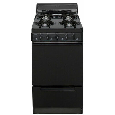 Premier 20 in. 2.4 cu. ft. Gas Range with Open Burners - Black | BAK100BP