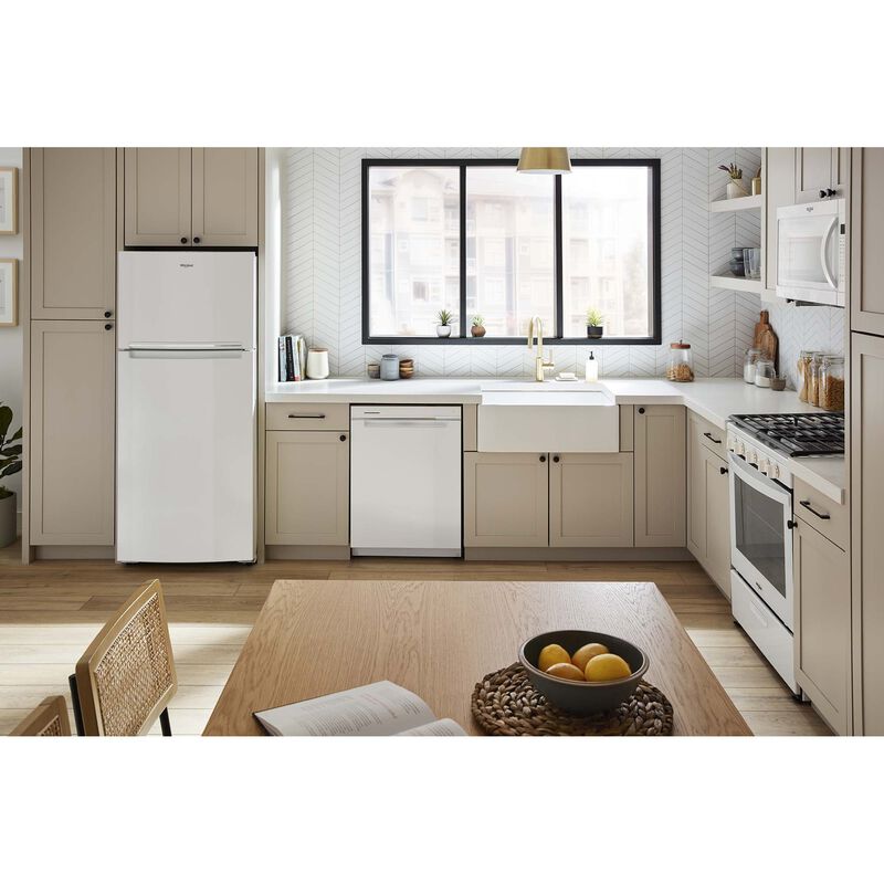 Whirlpool 28 in. 16.3 cu. ft. Top Freezer Refrigerator - White, White, hires