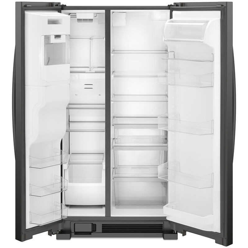 Whirlpool 36 in. 24.5 cu. ft. Side-by-Side Refrigerator - Black, Black, hires