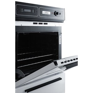 Summit 24 in. 2.9 cu. ft. Gas Single Wall Oven - White, White, hires