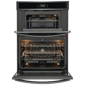 Frigidaire Gallery 30 in. 7 cu. ft. Steam Electric Microwave/Wall Oven Combo with True European Convection - Black Stainless, Black Stainless, hires