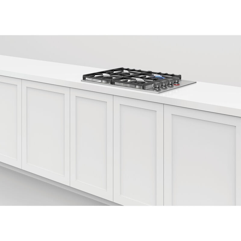Fisher & Paykel Series 9 30 in. 4-Burner Natural Gas Cooktop with Simmer Burner & Power Burner - Stainless Steel, , hires