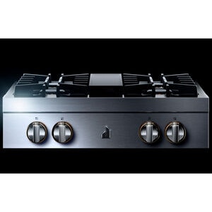 JennAir Rise 30 in. 4-Burner Natural Gas Rangetop with Simmer Burner & Power Burner - Stainless Steel, , hires