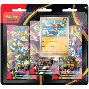 Pokemon Trading Card Game: Mega Evolution - Pitch Black 3-Pack Booster Blister Pack, , hires