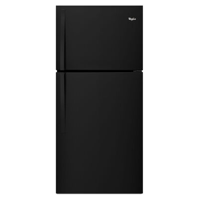 Whirlpool 30 in. 19.1 cu. ft. Top Freezer Refrigerator - Black | WRT519SZDB