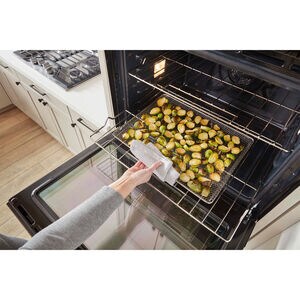 Whirlpool 27 in. 4.3 cu. ft. Smart Electric Single Wall Oven with Standard Convection - Black, Black, hires