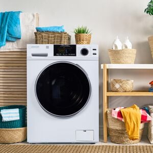 Equator 24 in. 1.9 cu. ft. Electric Front Load Vented/Ventless All-in-One Washer/Dryer Combo with Sanitize Cycle & Sensor Dry - White, White, hires