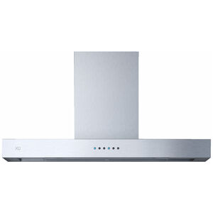 XO 48 in. Chimney Style Range Hood with 3 Speed Settings, 600 CFM & 2 LED Lights - Stainless Steel, , hires