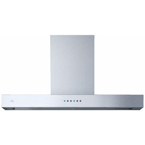 XO 48 in. Convertible Chimney Style Range Hood with 600 CFM, 3 Fan Speeds & 2 LED Lights - Stainless Steel, , hires