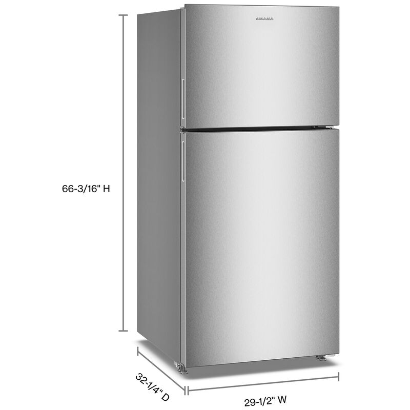 Amana 30 in. 19.3 cu. ft. Top Freezer Refrigerator - Fingerprint Resistant Stainless Steel, , hires