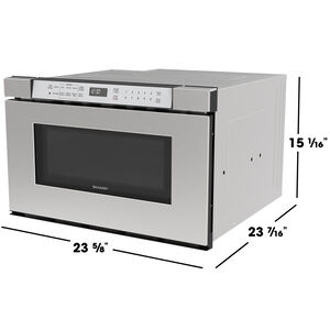 Sharp 24 in. 1.2 cu. ft. 950W Drawer Microwave with Sensor Cooking - Stainless Steel, , hires
