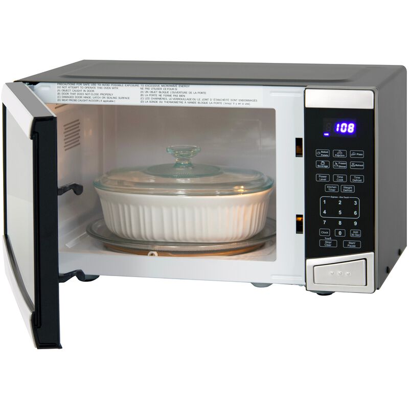 Avanti 19 in. 0.9 cu. ft. 900W Countertop Microwave - Stainless Steel, , hires