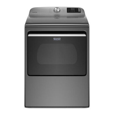 Maytag 27 in. 7.4 cu. ft. Smart Electric Dryer with Extra Power Button & Sensor Dry - Metallic Slate | MED6230HC
