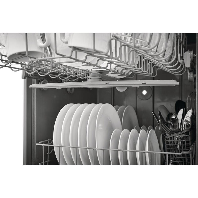 Frigidaire 24 in. Front Control Dishwasher with 62 dBa Sound Level & Pocket - Stainless Steel, Stainless Steel, hires
