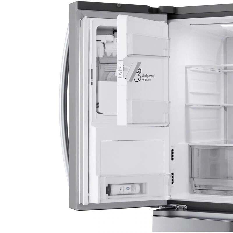 LG 36 in. 28.6 cu. ft. Smart 4-Door French Door Refrigerator with Ice & Water Dispenser - PrintProof Stainless Steel, PrintProof Stainless Steel, hires