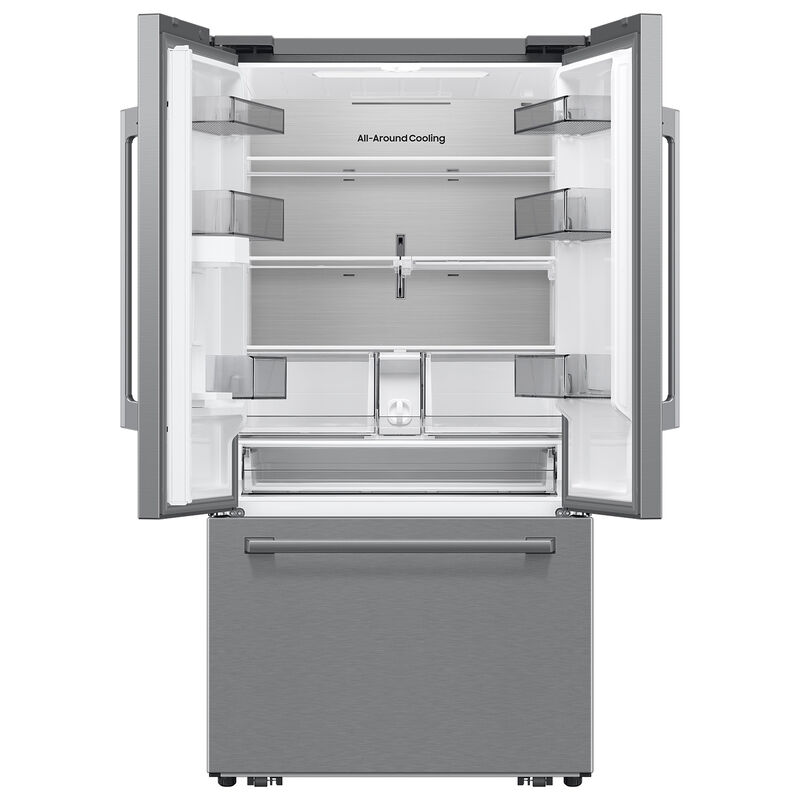 Samsung Bespoke 36 in. 29.5 cu. ft. Smart French Door Refrigerator with Internal Water Dispenser - Fingerprint Resistant Stainless, , hires