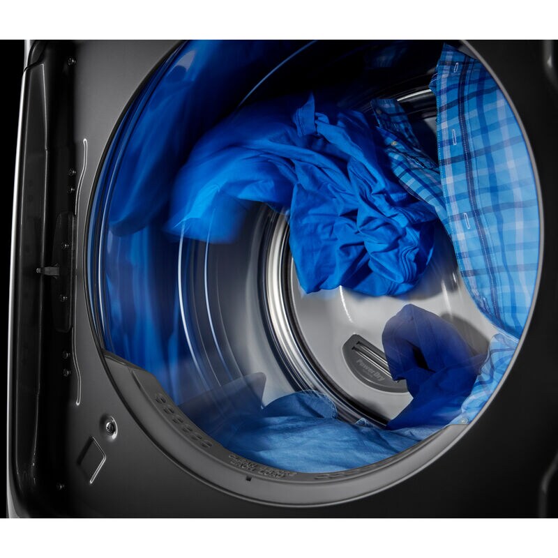 Maytag 27 in. 7.3 cu. ft. Smart Stackable Gas Dryer with Extra Power Button, Industry-Exclusive Extra Moisture Sensor, Sanitize & Steam Cycle - Metallic Slate, Metallic Slate, hires