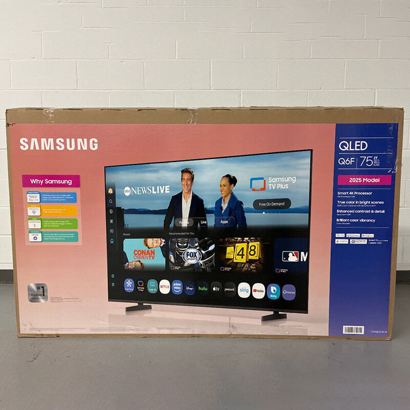 Samsung - 75" Class Q6F QLED 4K UHD Smart Tizen TV (Open Box Excellent Condition), , hires