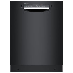 Bosch 300 Series 24 in. Front Control Smart Dishwasher with 46 dBa Sound Level, PureDry & Pocket - Black, , hires