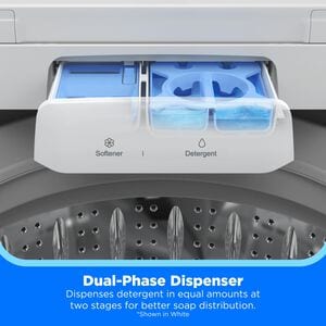 Midea 27 in. 4.4 cu. ft. Smart Top Load Washer with Power Wave 360 Agitator - Metallic Gray, Metallic Gray, hires