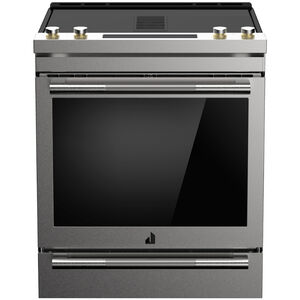 JennAir 30 in. 6.2 cu. ft. Air Fry Convection Oven Slide-In Electric Range with 4 Smoothtop Burners - Stainless Steel, , hires