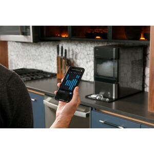 GE Profile 11 in. Smart Ice Maker with 3 lb. Ice Storage & Digital Control - Black Stainless, , hires