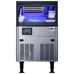 Summit 20 in. Commercial-Use Ice Maker with 33 lb. Ice Storage, Auto-Defrost & Digital Control - Stainless Steel, , hires