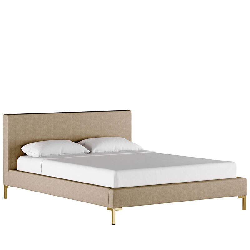 Skyline furniture wingback sales bed in zuma white