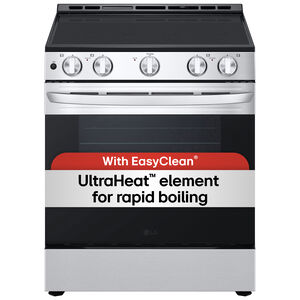 LG 30 in. 6.3 cu. ft. Slide-In Electric Range with Radiant Burners - Stainless Steel, , hires