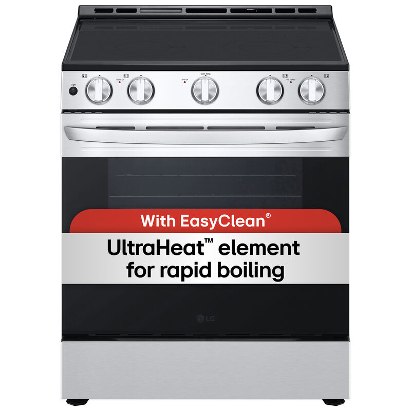 LG 30 in. 6.3 cu. ft. Slide-In Electric Range with Radiant Burners - Stainless Steel, , hires