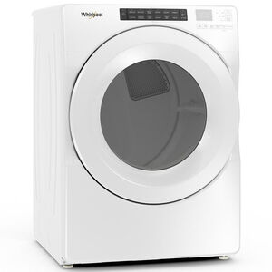 Whirlpool 27 in. 7.4 cu. ft. Electric Dryer with 36 Dryer Programs, 5 Dry Options, Sanitize Cycle & Sensor Dry - White, , hires