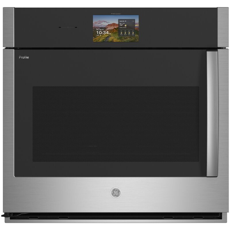 GE Profile 30 in. 5.0 cu. ft. Smart Electric Single Wall Oven with True European Convection - Stainless Steel, , hires