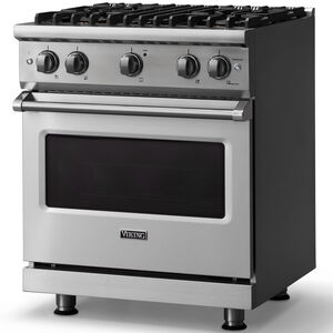 Viking 5 Series 30 in. 4.0 cu. ft. Standard Convection Gas Range with 4 Sealed Burners - Stainless Steel, , hires