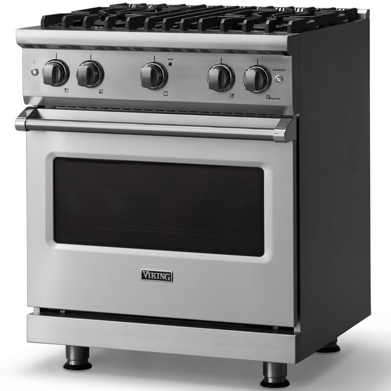 Viking 5 Series 30 in. 4.0 cu. ft. Standard Convection Gas Range with 4 Sealed Burners - Stainless Steel, , hires