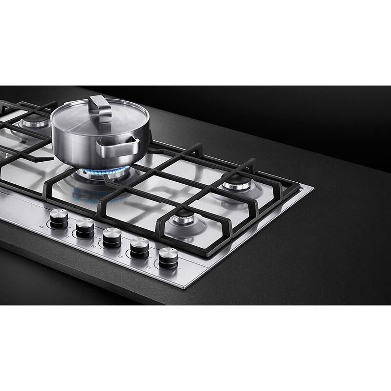 Fisher & Paykel Series 7 24 in. 4-Burner Natural Gas Cooktop with Simmer Burner & Power Burner - Stainless Steel, , hires