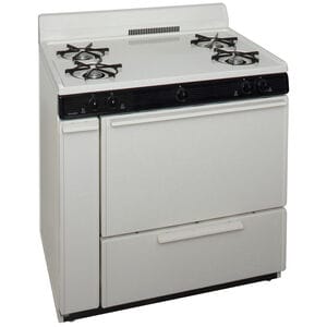 Premier 36 in. 3.9 cu. ft. Gas Range with Open Burners - Bisque, , hires