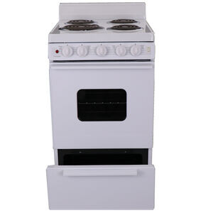 Premier 20 in. 2.4 cu. ft. Electric Range with Coil Burners - White, , hires